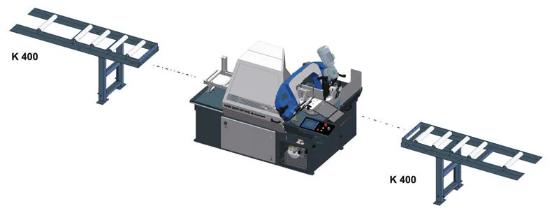 ARG 300 DCT CF-NC – ajánlott görgősoros elrendezés