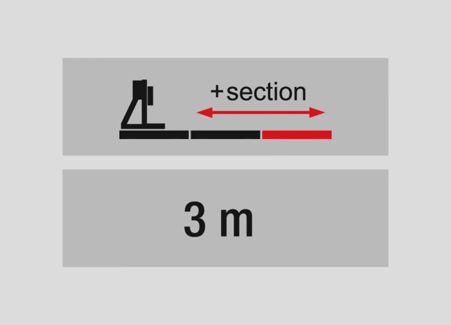 Hosszabbító szakasz 3 m